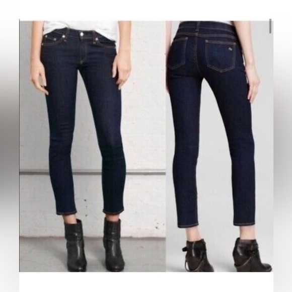 Rag and Bone Capri Dark wash Jeans size 26 great condition - Picture 11 of 11